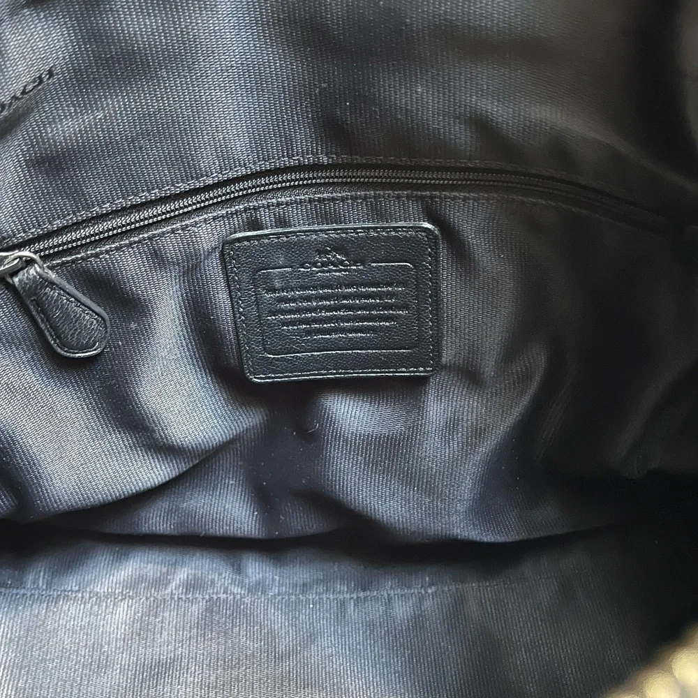 EUC!!! Coach Rhyder 1941 Collection Black Pebbled Leather Satchel Handbag - Picture 13 of 14